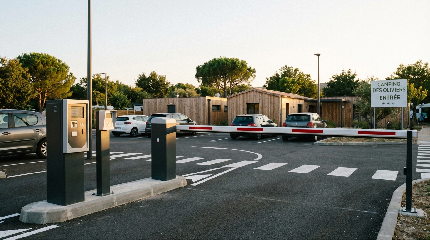 solution de contrôle accès pour un parking privé