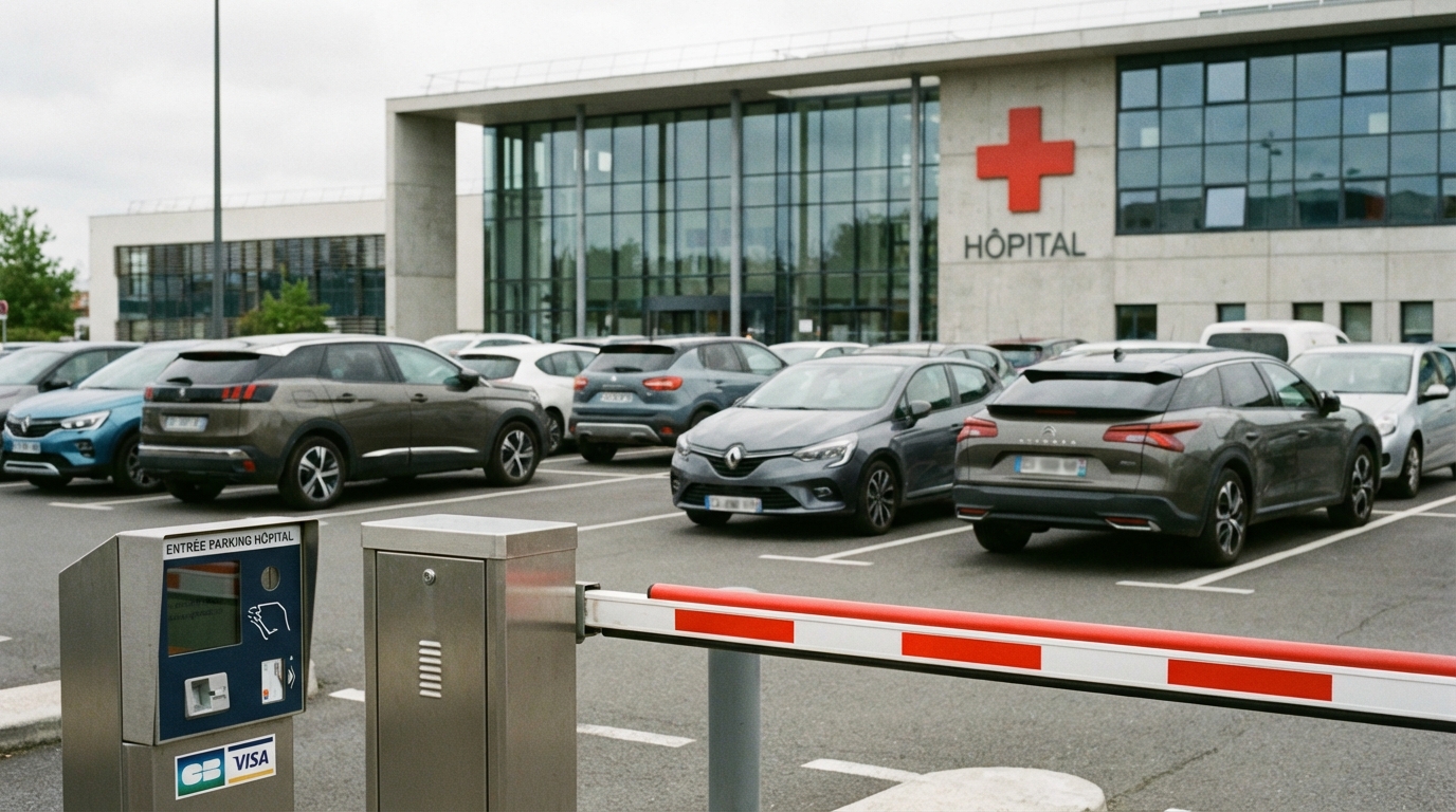 Installation d'une solution de paiement pour le parking d'un hôpital public